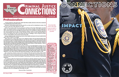 Showing old newsletter and new newsletter covers