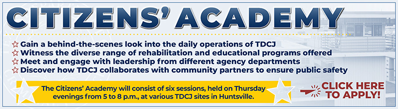 Citizens' Academy banner and link to application