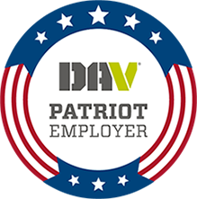 graphic displaying the words 'DAV Patriot Employer'